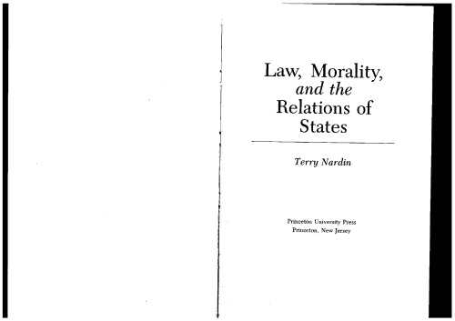 Law, Morality, and the Relations of States