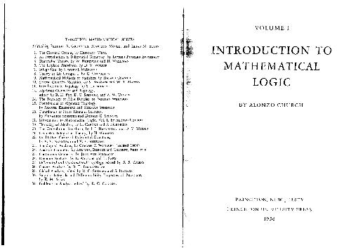 Introduction to Mathematical Logic (Pms-13), Volume 13