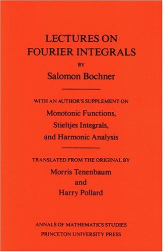 Lectures on Fourier Integrals