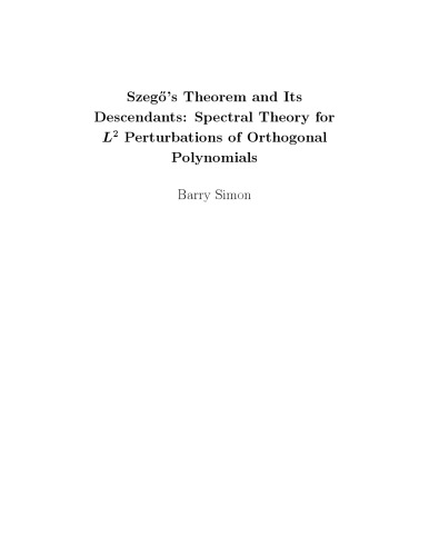 Szegő's Theorem and Its Descendants