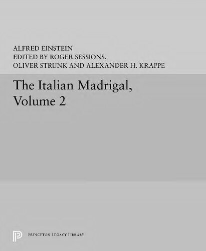 The Italian Madrigal