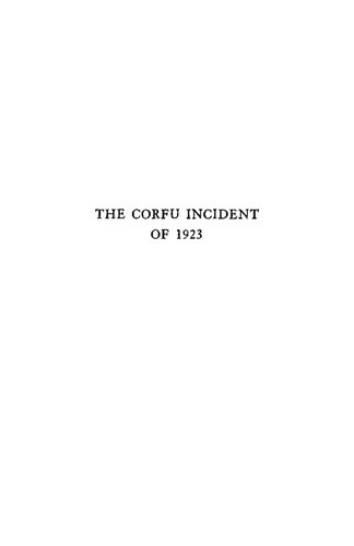 The Corfu Incident of 1923