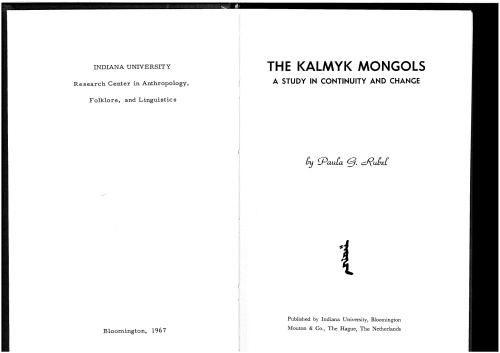 The Kalmyk Mongols