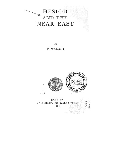 Hesiod and the Near East