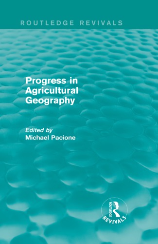 Progress in Agricultural Geography