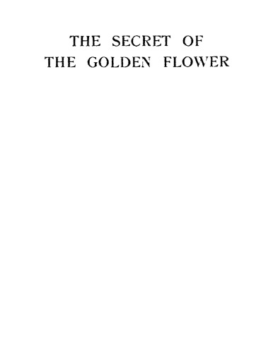 The Secret of the Golden Flower