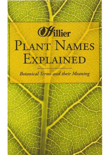 Plant Names Explained