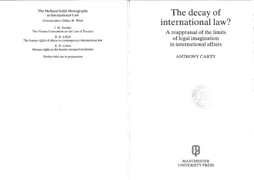 The Decay of International Law