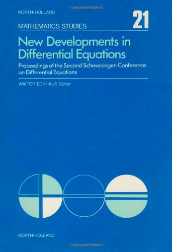 New Developments In Differential Equations