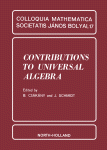 Contributions To Universal Algebra