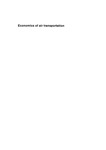 Economics Of Air Transportation