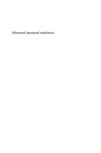 Advanced Structural Mechanics, 2nd edition