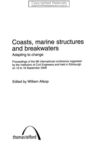 Coasts, Marine Structures and Breakwaters