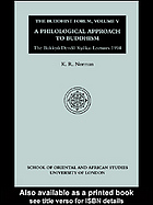 Philological Approach to Buddhism