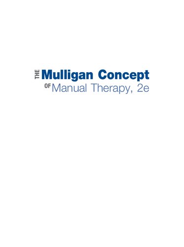 The Mulligan Concept of Manual Therapy