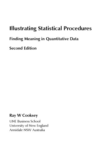 Illustrating statistical procedures : finding meaning in quantitative data