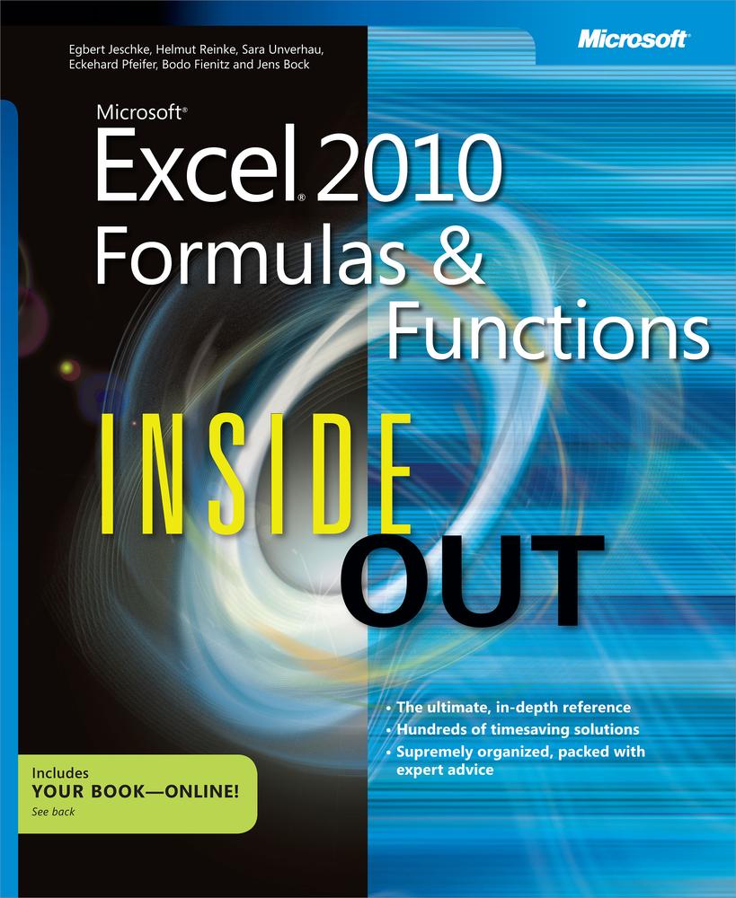 Microsoft Excel 2010 Formulas & Functions Inside Out