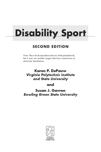 Disability sport