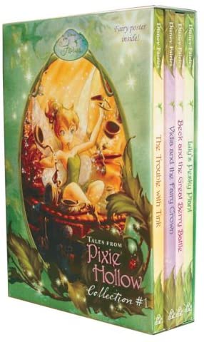 Tales From Pixie Hollow 4 copy Box Set (Disney Fairies)(Trouble with Tink, Lily's Pesky Plant, Vidia and the Fairy Crown, Beck and the Great Berry Battle)