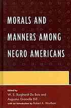 Morals and Manners among Negro Americans