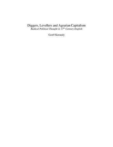 Diggers, Levellers, and Agrarian Capitalism