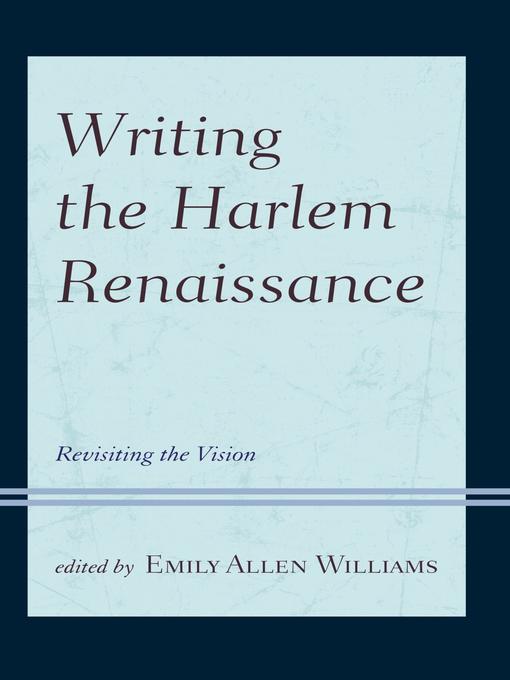 Writing the Harlem Renaissance