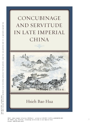 Concubinage and Servitude in Late Imperial China