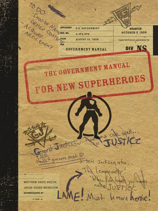 The Government Manual for New Superheroes