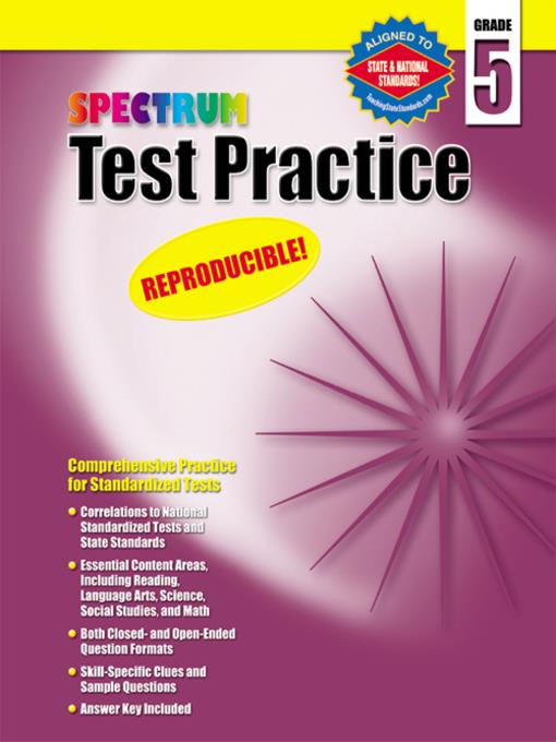 Spectrum Test Practice, Grade 5