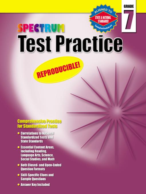 Spectrum Test Practice, Grade 7