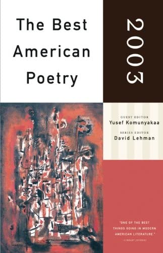 The Best American Poetry 2003