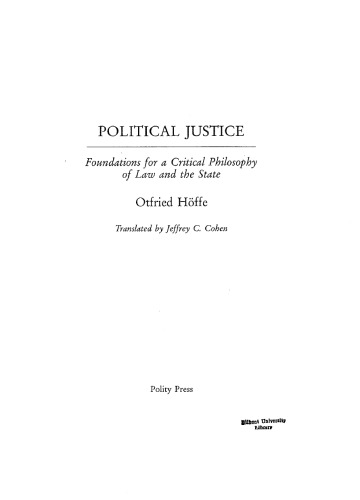 Political Justice