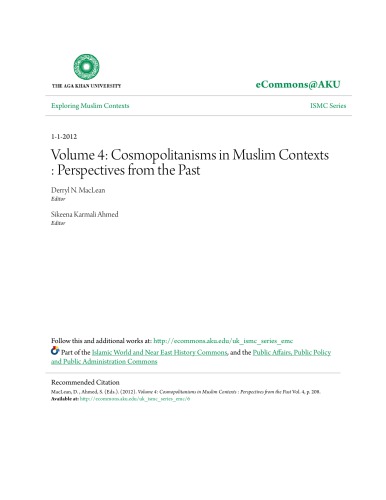 Cosmopolitanisms in Muslim Contexts