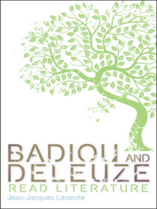 Badiou and Deleuze Read Literature