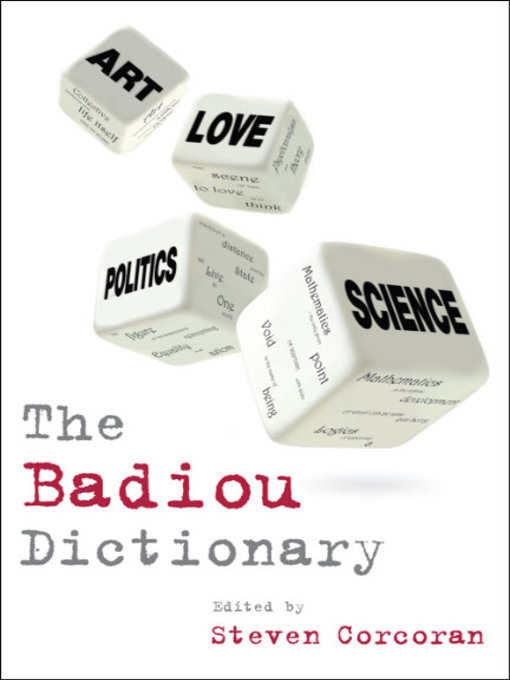 The Badiou dictionary