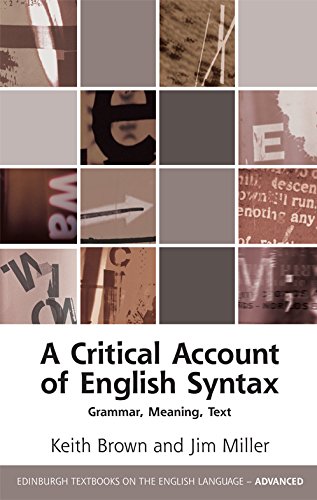 A Critical Account of English Syntax