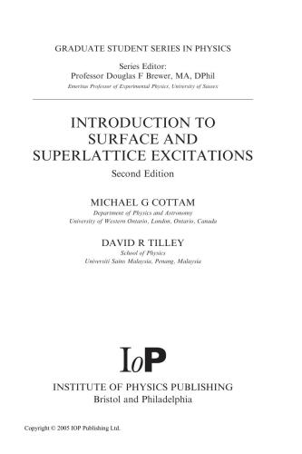 Introduction to Surface and Superlattice Excitations