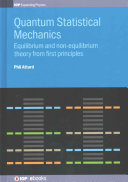 Quantum Statistical Mechanics