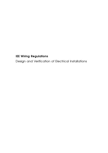 Iee Wiring Regulations