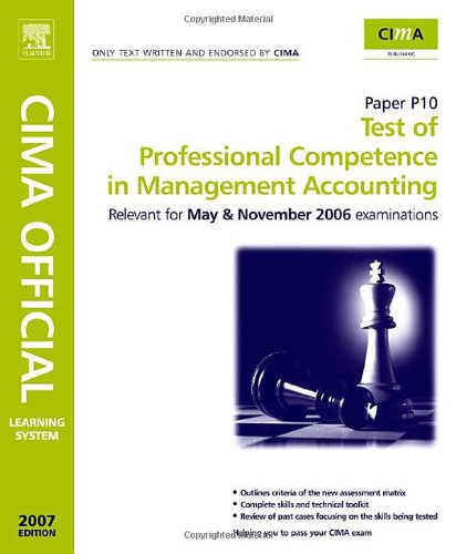 Cima Learning System Test of Professional Competence in Management Accounting