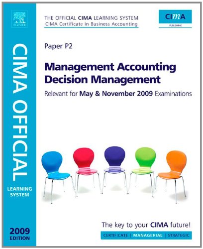 Cima Official Learning System Management Accounting Decision Management