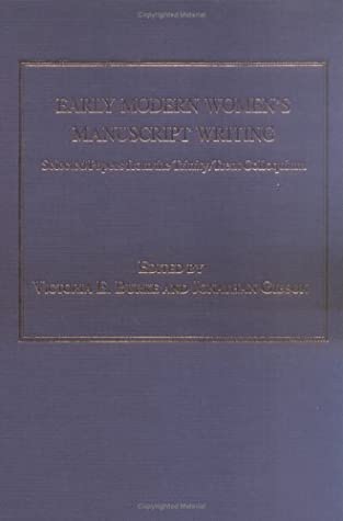 Early Modern Women's Manuscript Writing