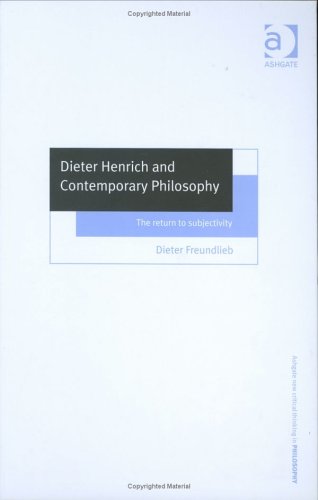 Dieter Henrich And Contemporary Philosophy