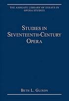 Studies in Seventeenth-Century Opera