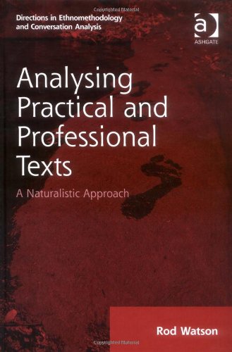 Analysing Practical and Professional Texts