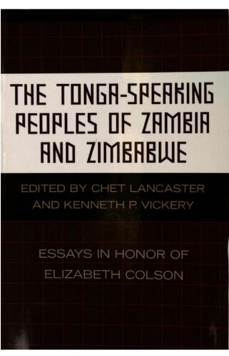 The Tonga-Speaking Peoples of Zambia and Zimbabwe