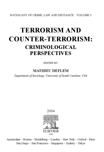 Terrorism and Counter-Terrorism