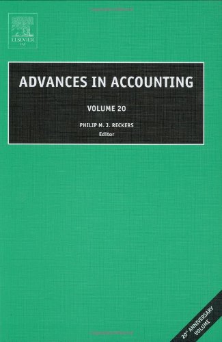 Advances in Accounting, 20