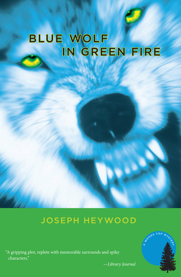 Blue Wolf in Green Fire