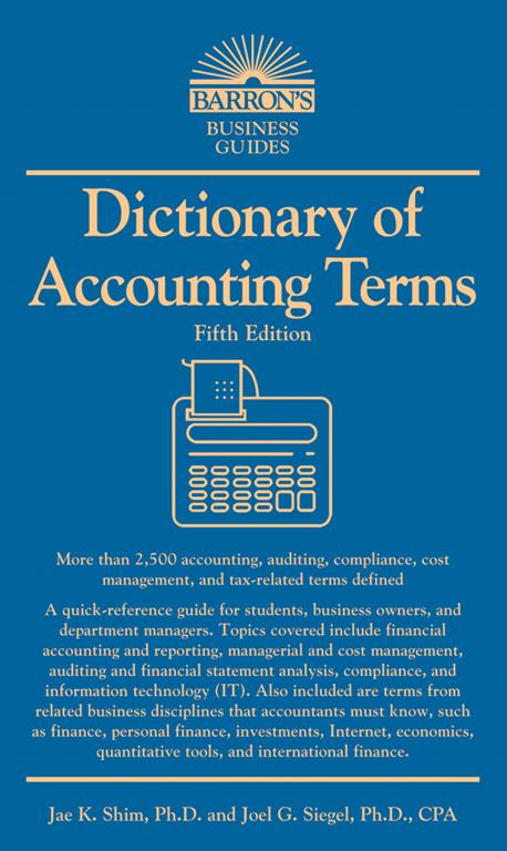 Dictionary of Accounting Terms